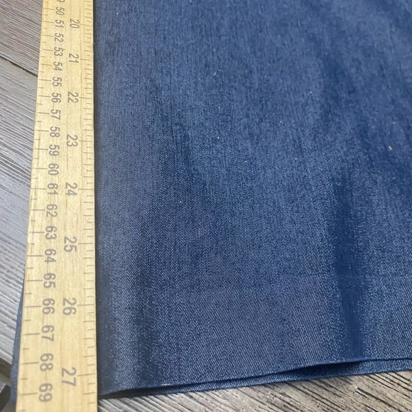 New York and Co Trouser Pants High Waist Straight Leg 10P Navy Blue - Picture 4 of 8